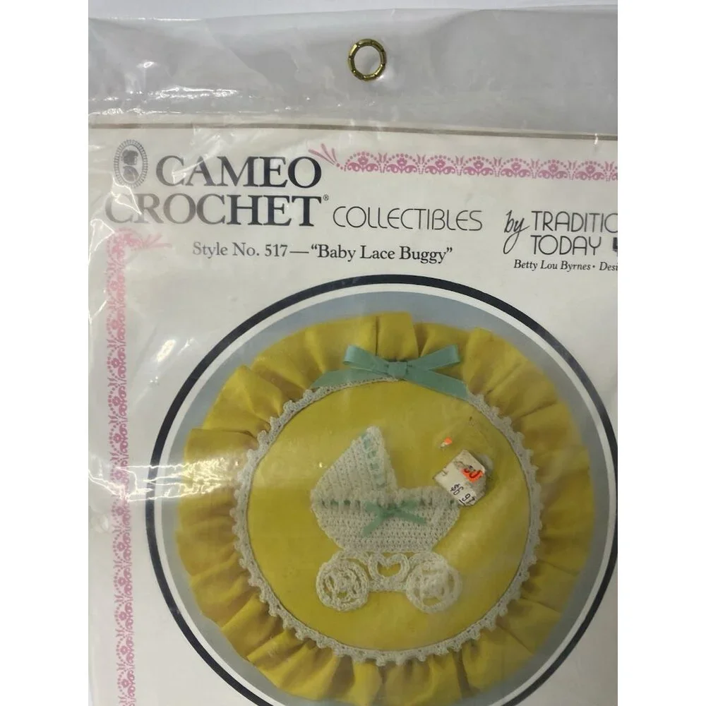 Cameo Crochet Collectibles Baby Lace Buggy Kraft Kit‎ Yellow